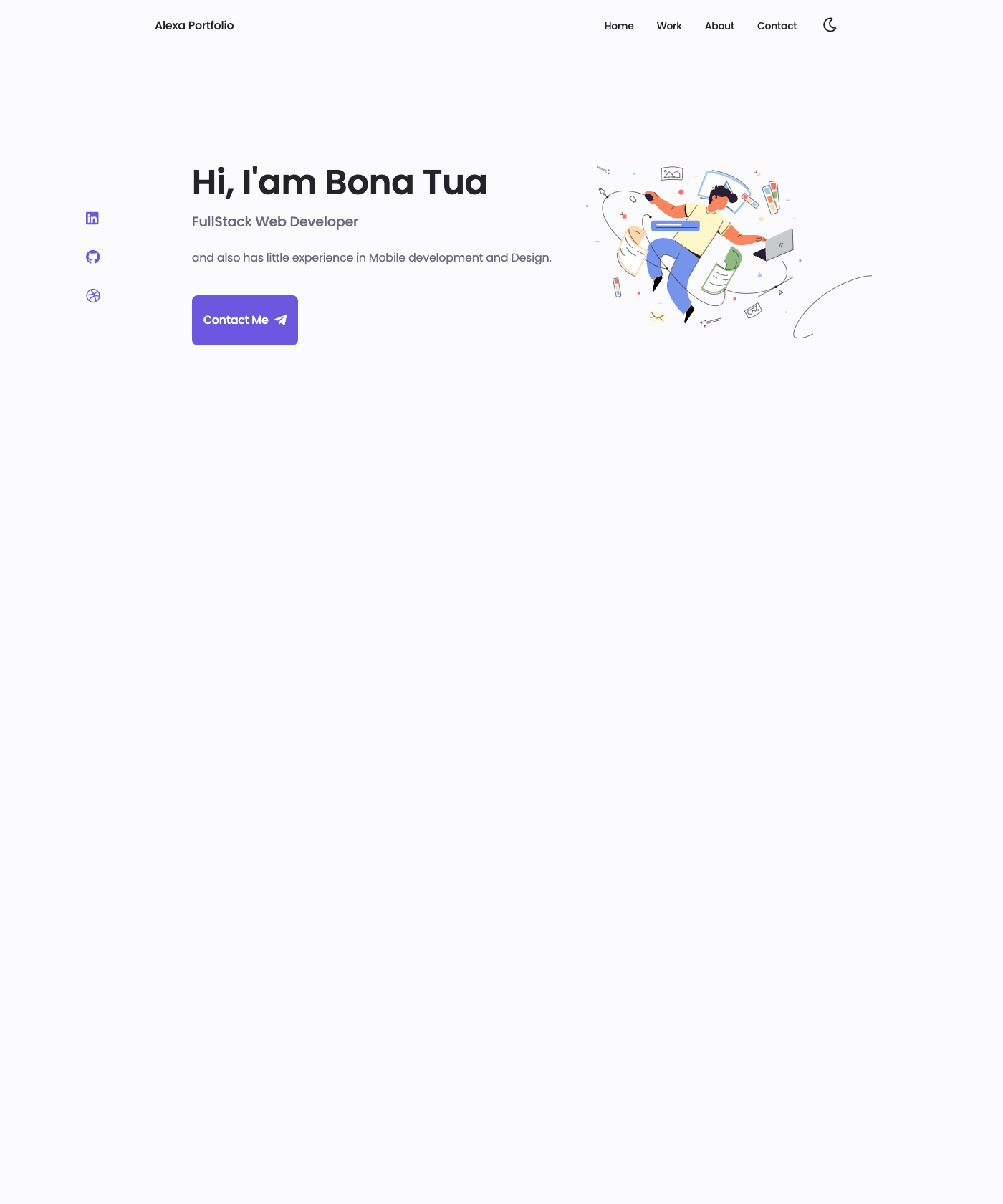 Screenshot of Alexa Portfolio