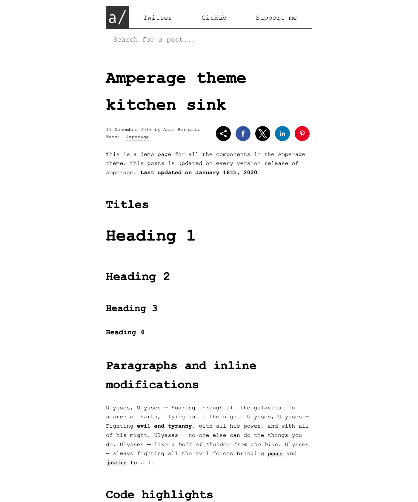 Screenshot of Amperage