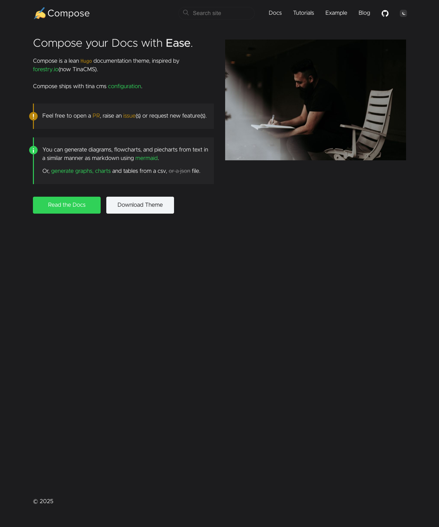 Screenshot of Compose