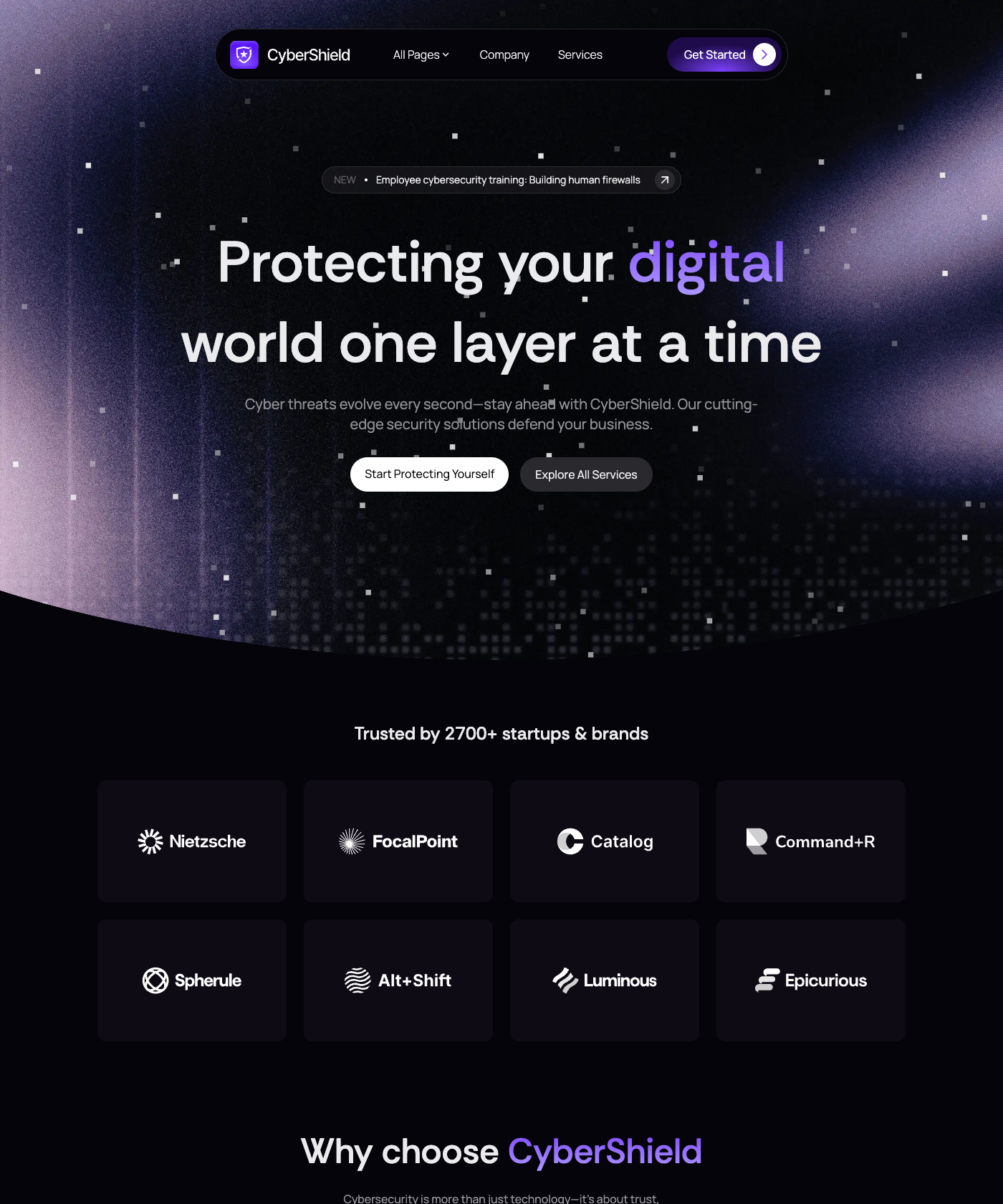 Screenshot of CyberShield