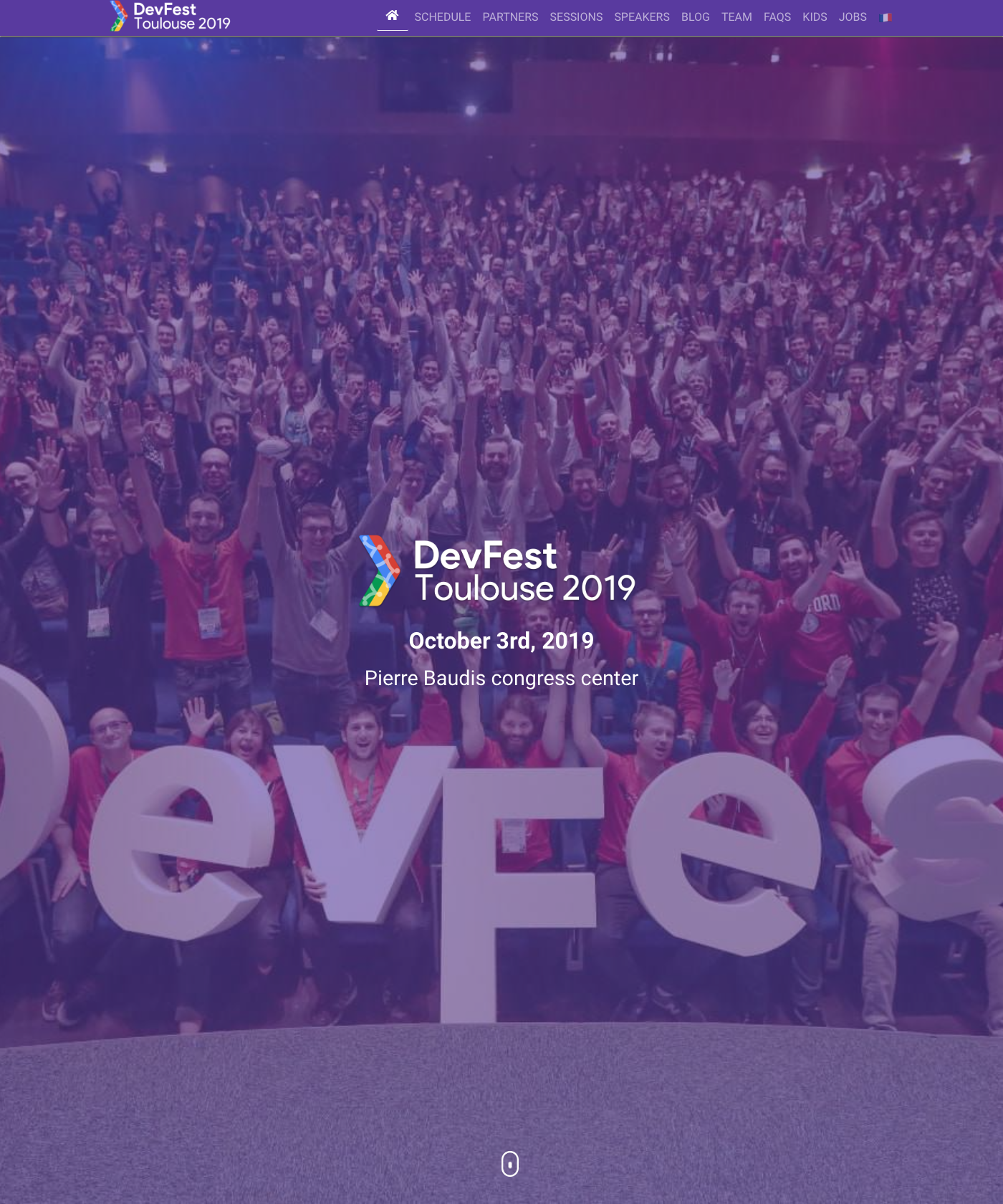 Screenshot of Devfest Theme Hugo