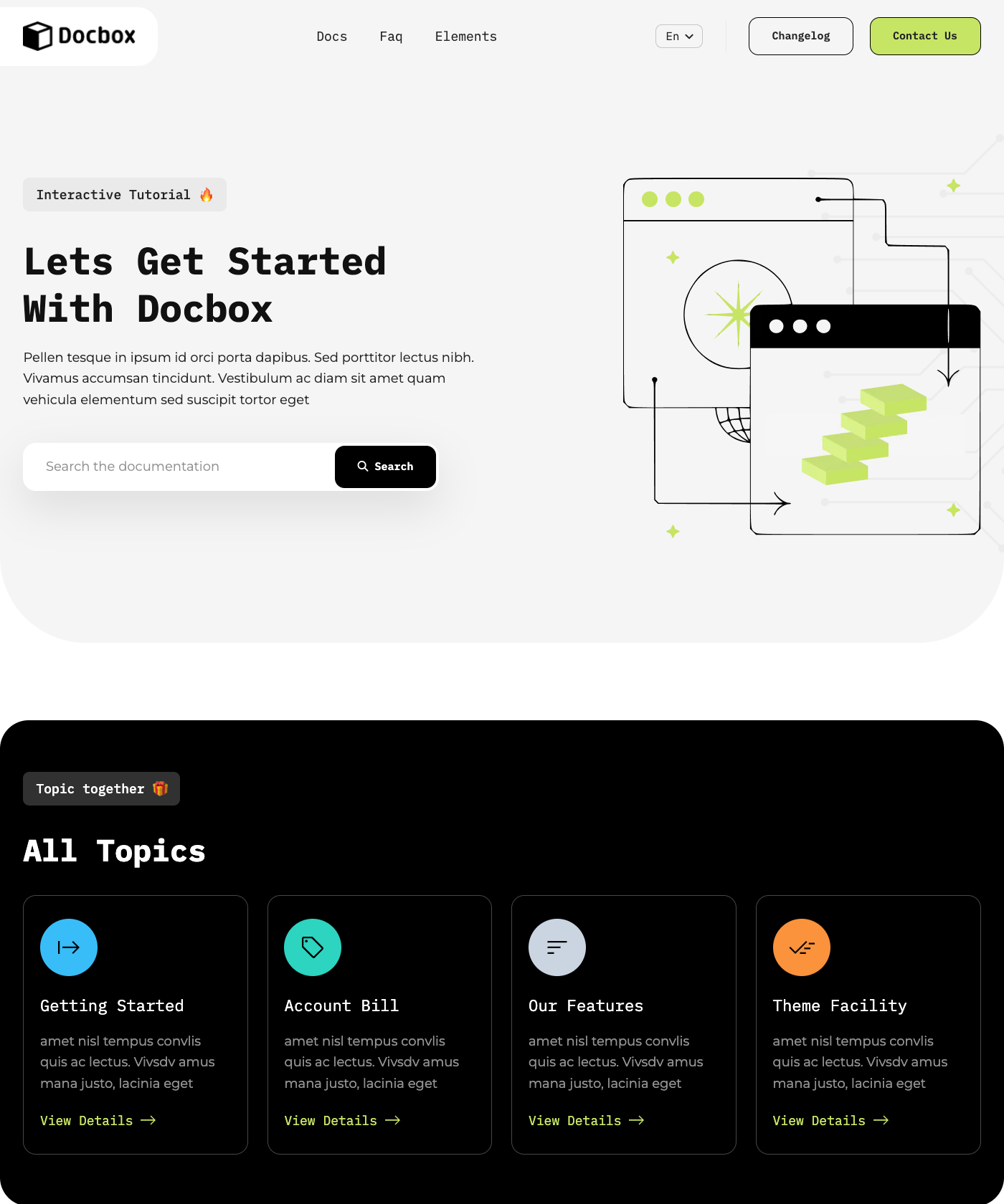 Screenshot of Docbox Hugo