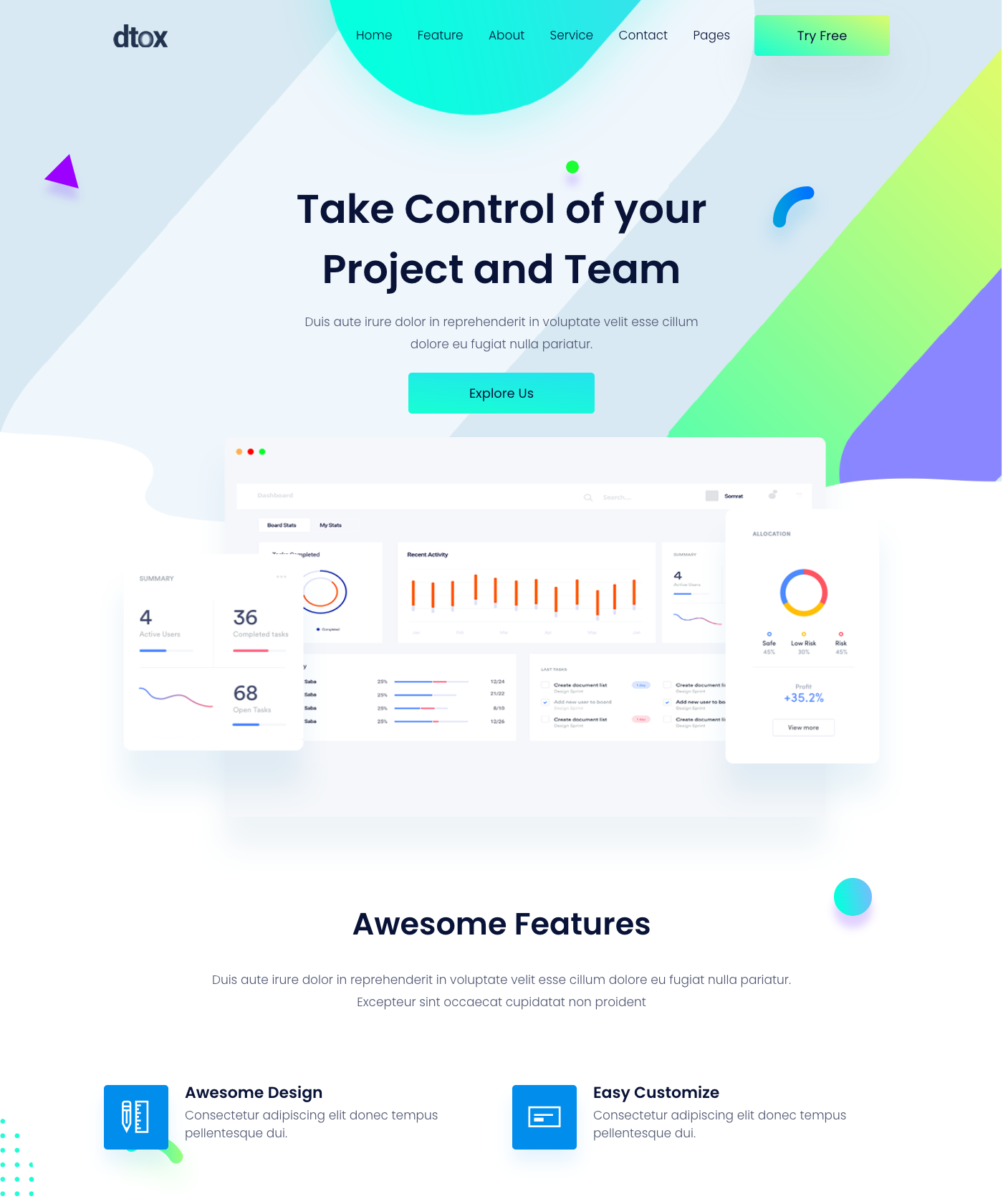 Screenshot of Dtox Hugo