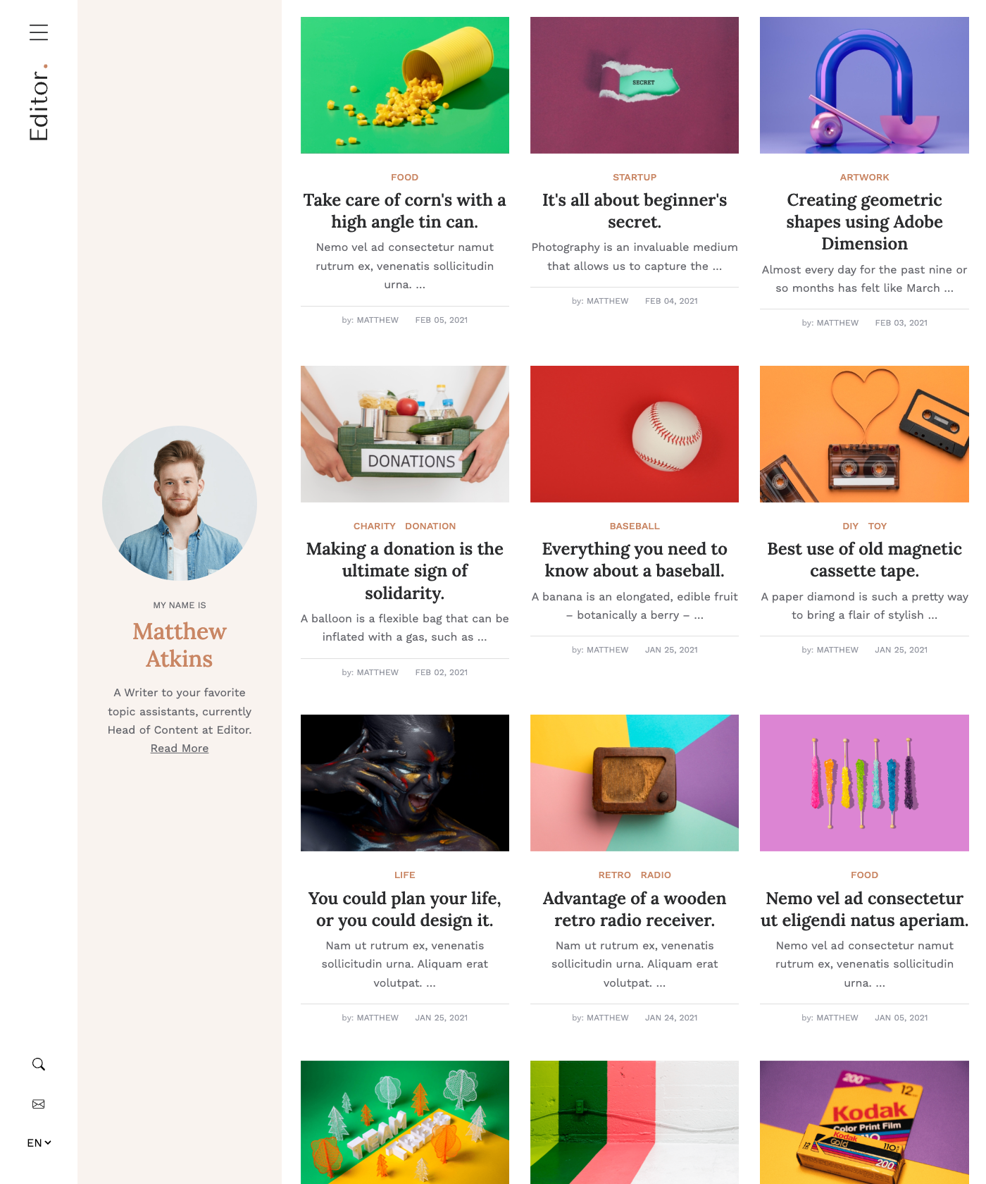 Screenshot of Editor Hugo