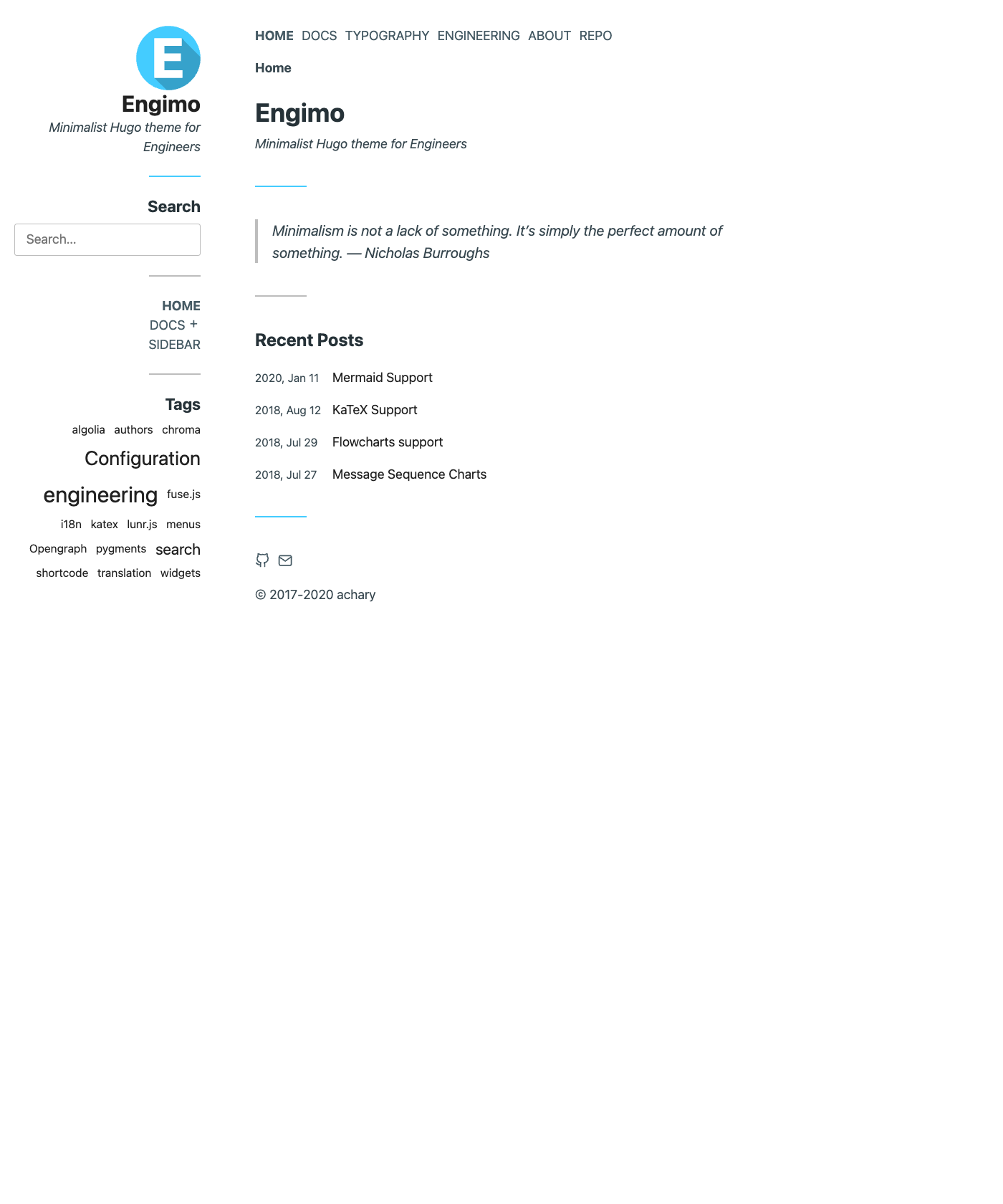 Screenshot of Engimo