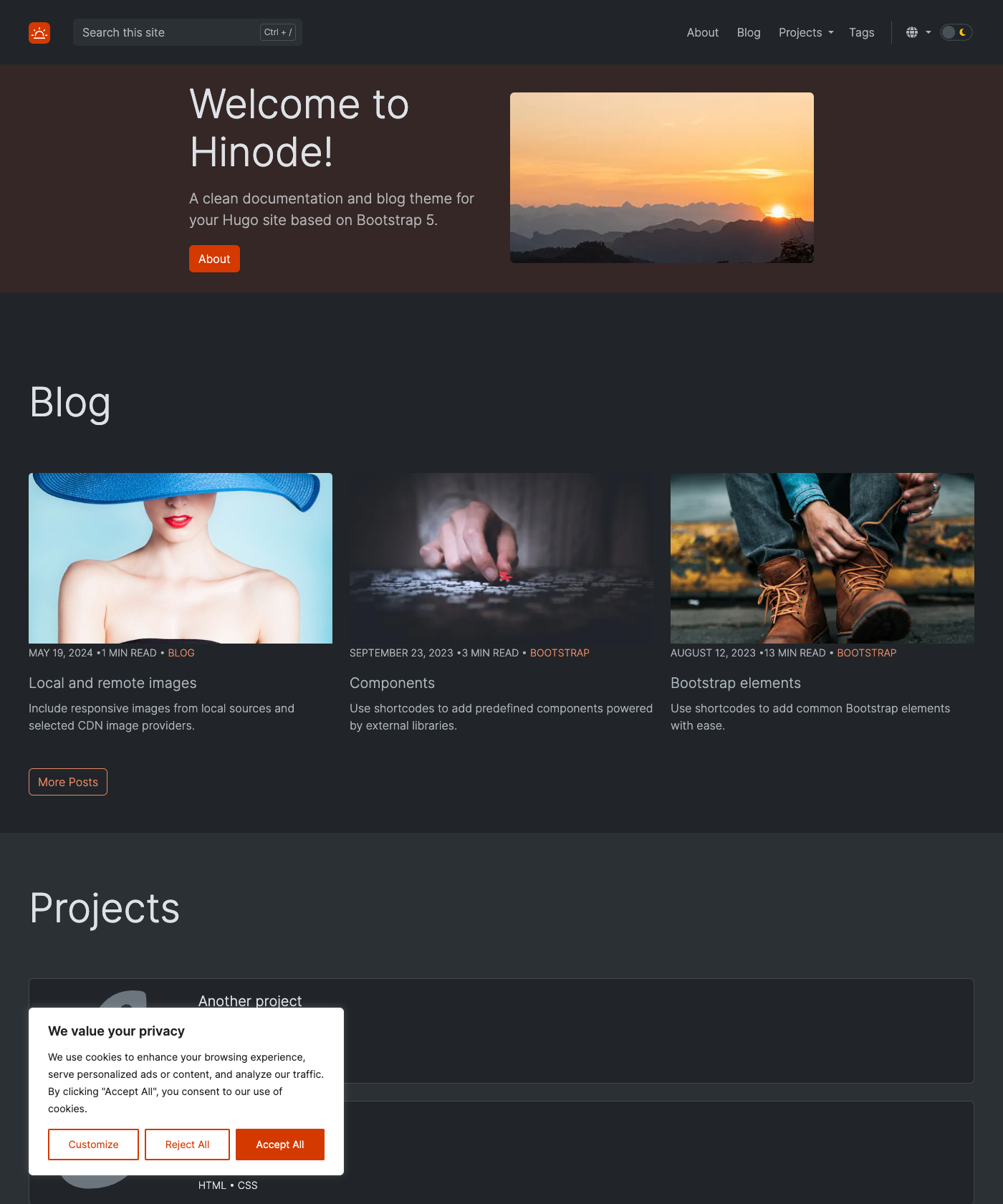 Screenshot of Hinode