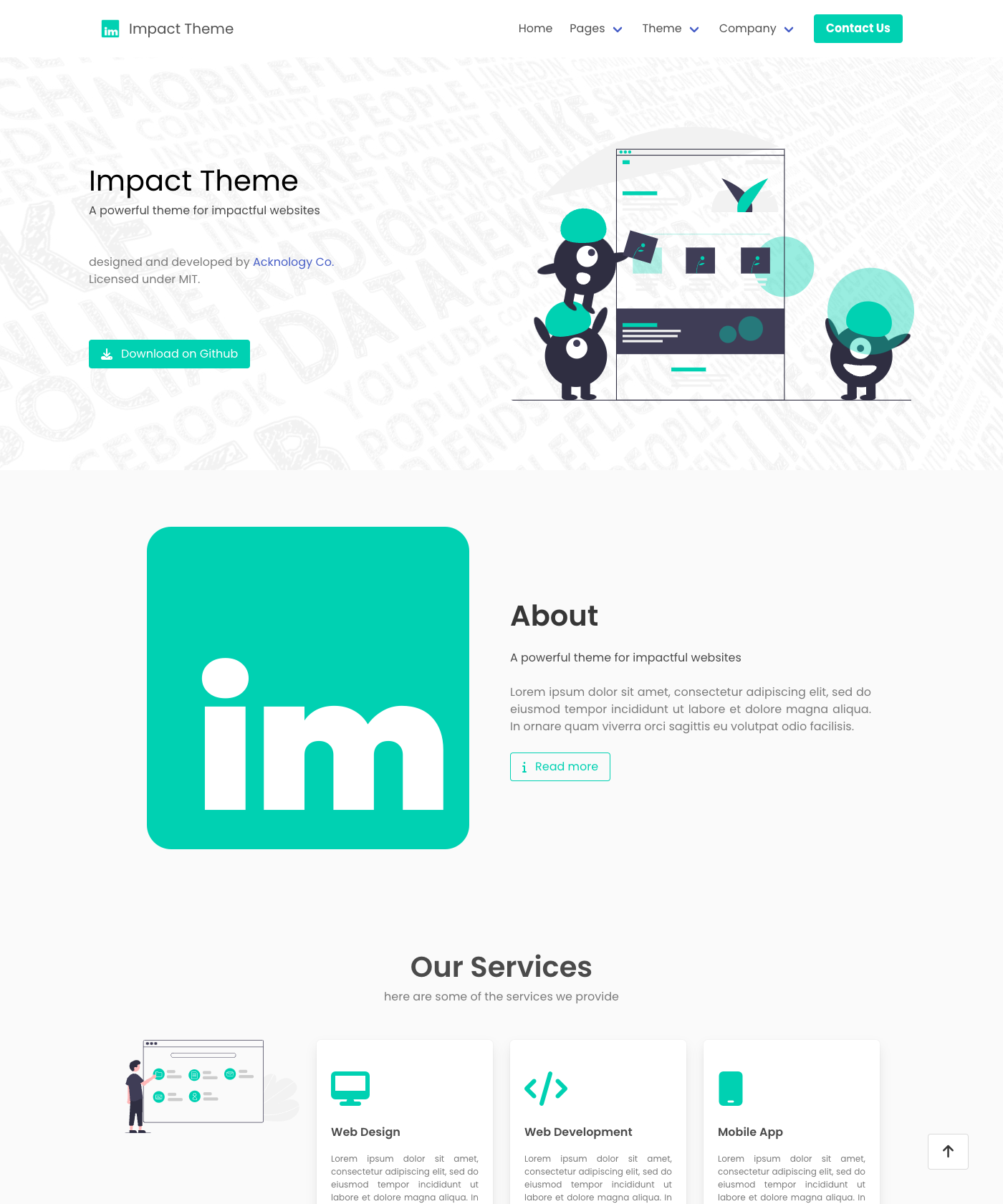 Screenshot of Impact Hugo