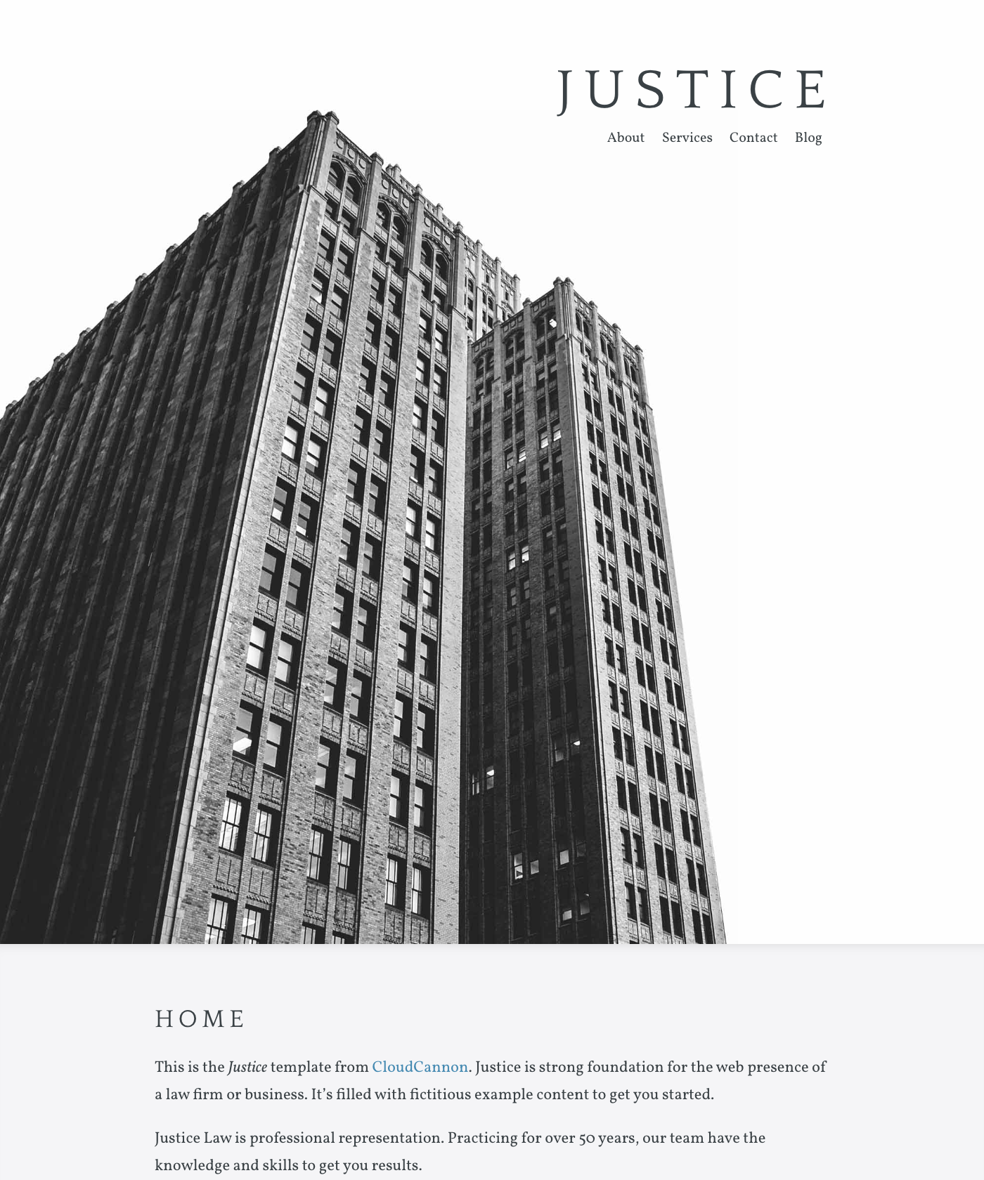 Screenshot of Hugo Justice