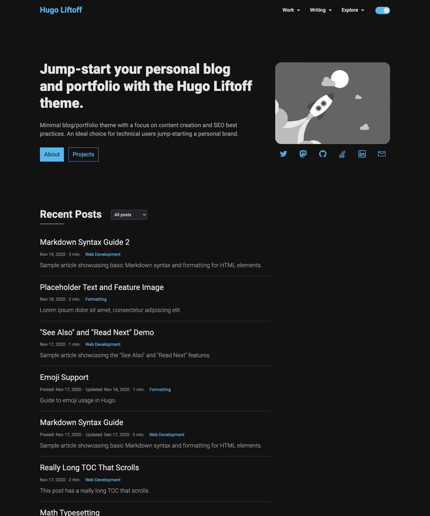 Screenshot of Hugo Liftoff