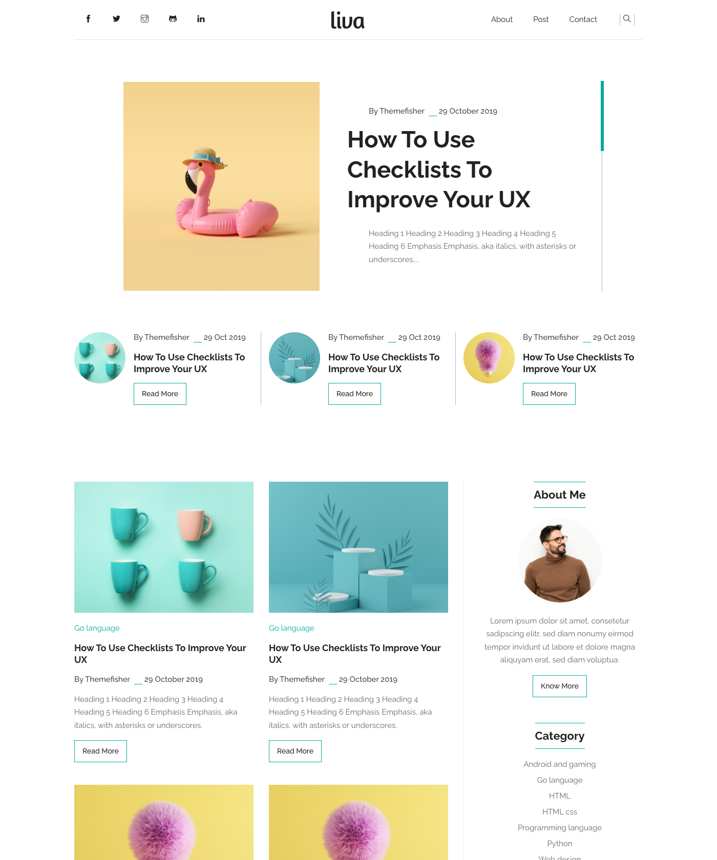 Screenshot of Liva Hugo