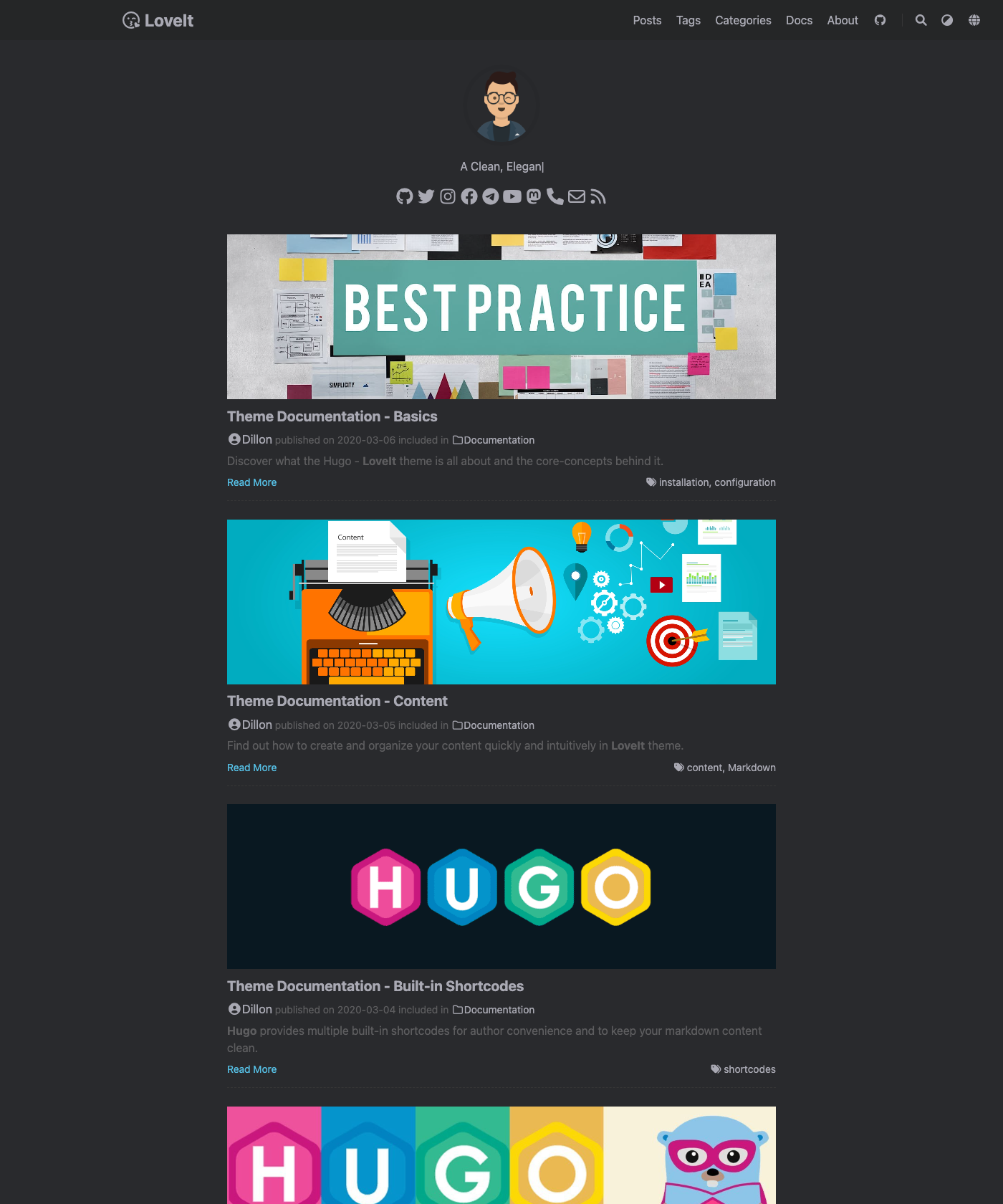 Screenshot of LoveIt