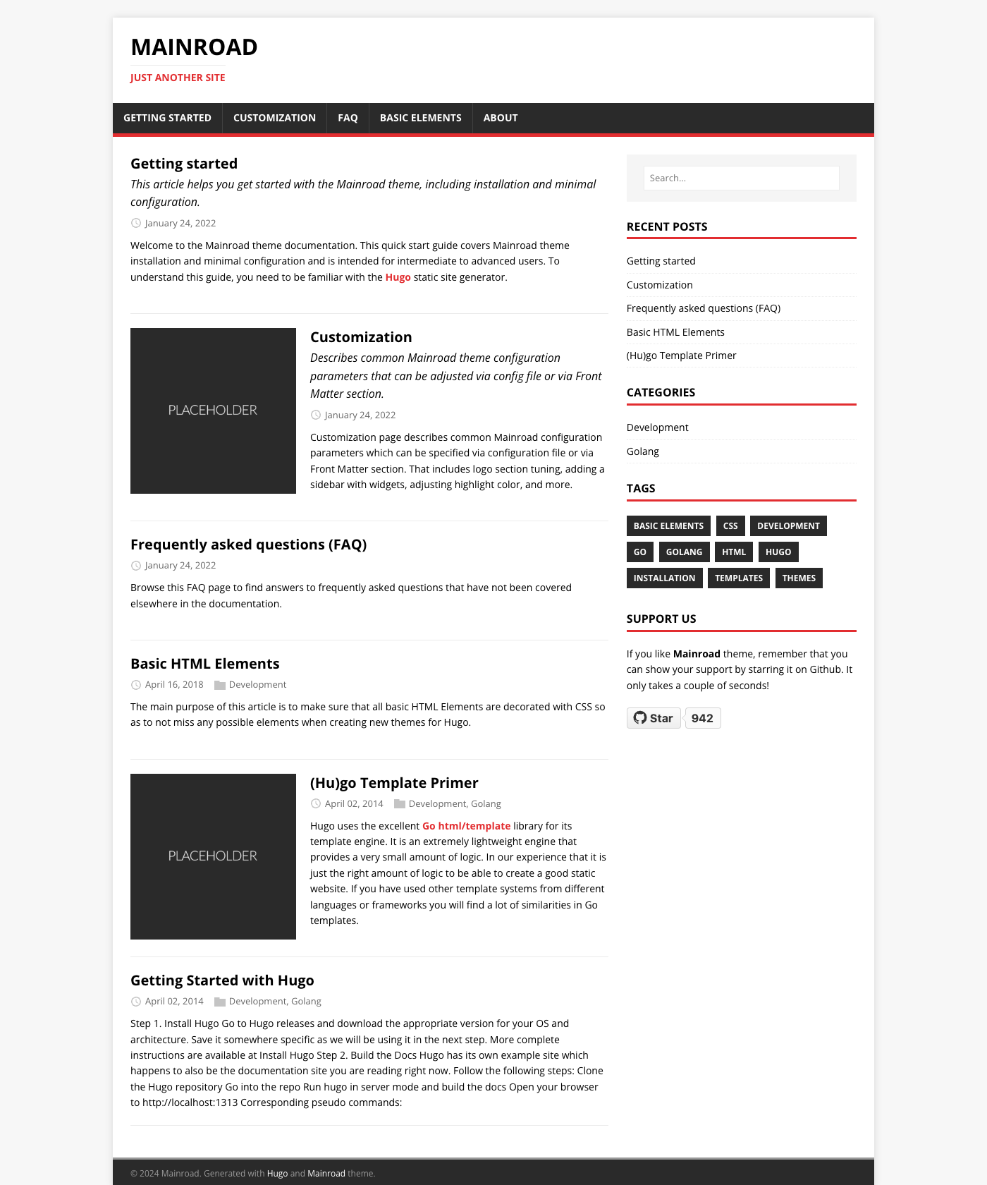 Screenshot of Mainroad