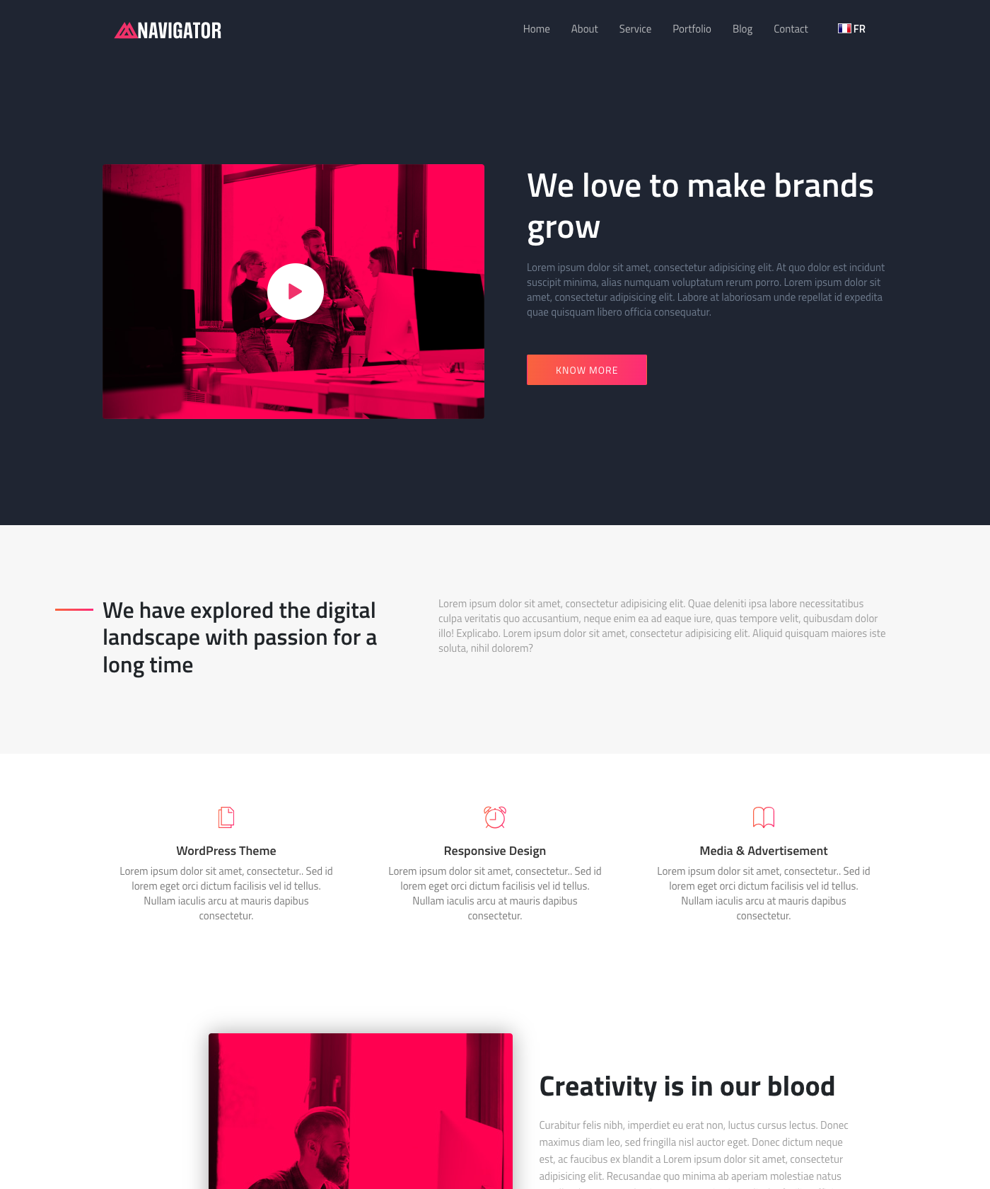 Screenshot of Navigator Hugo