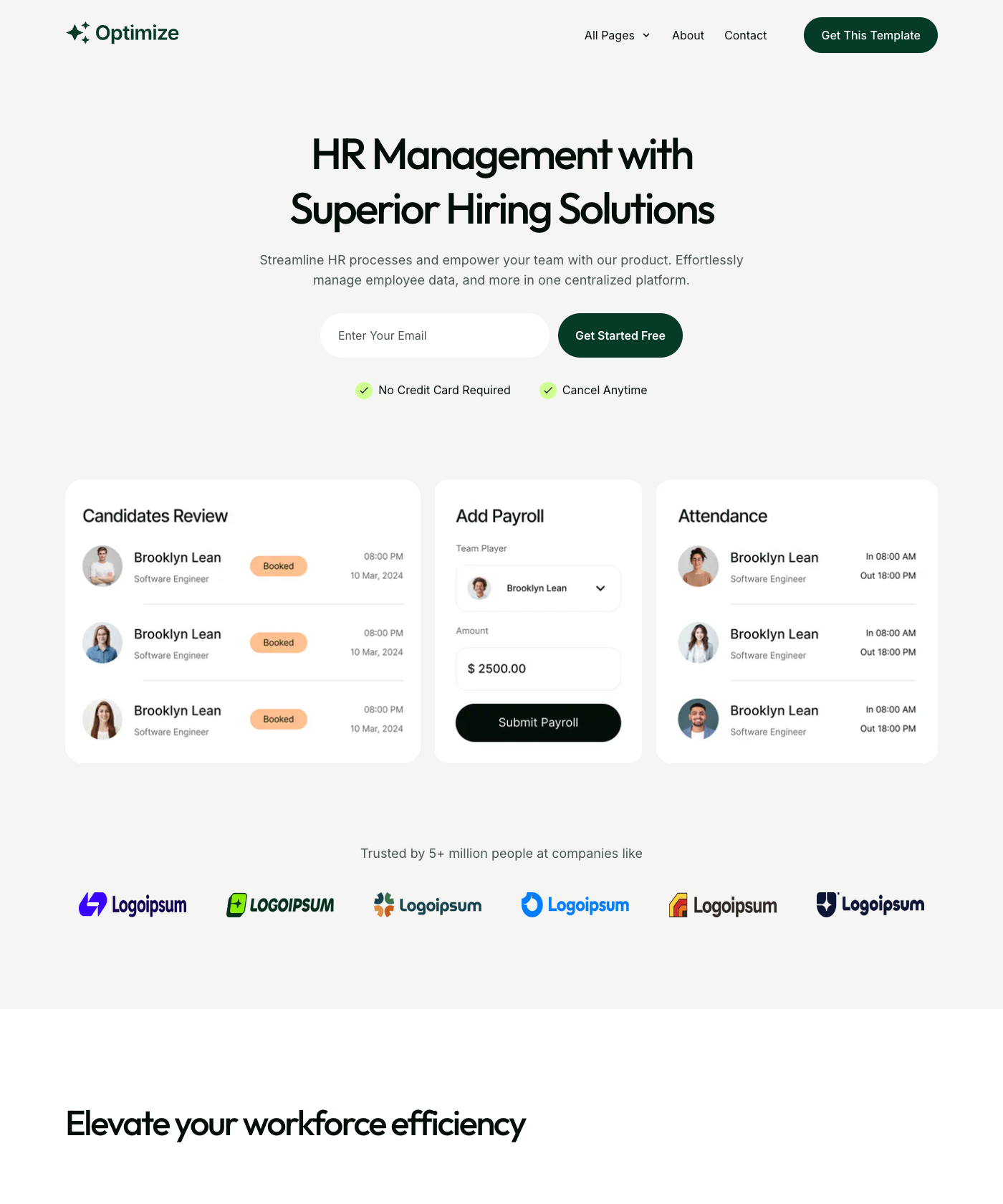 Screenshot of Optimize Hugo