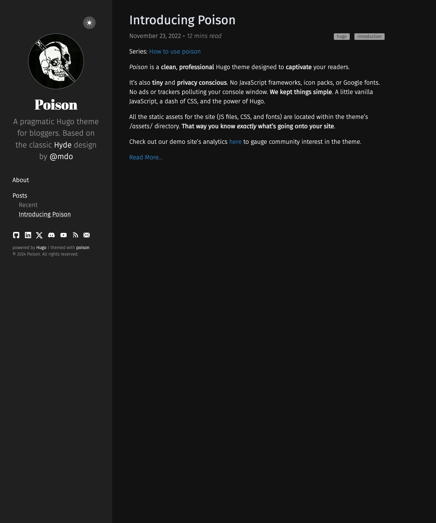 Screenshot of Poison