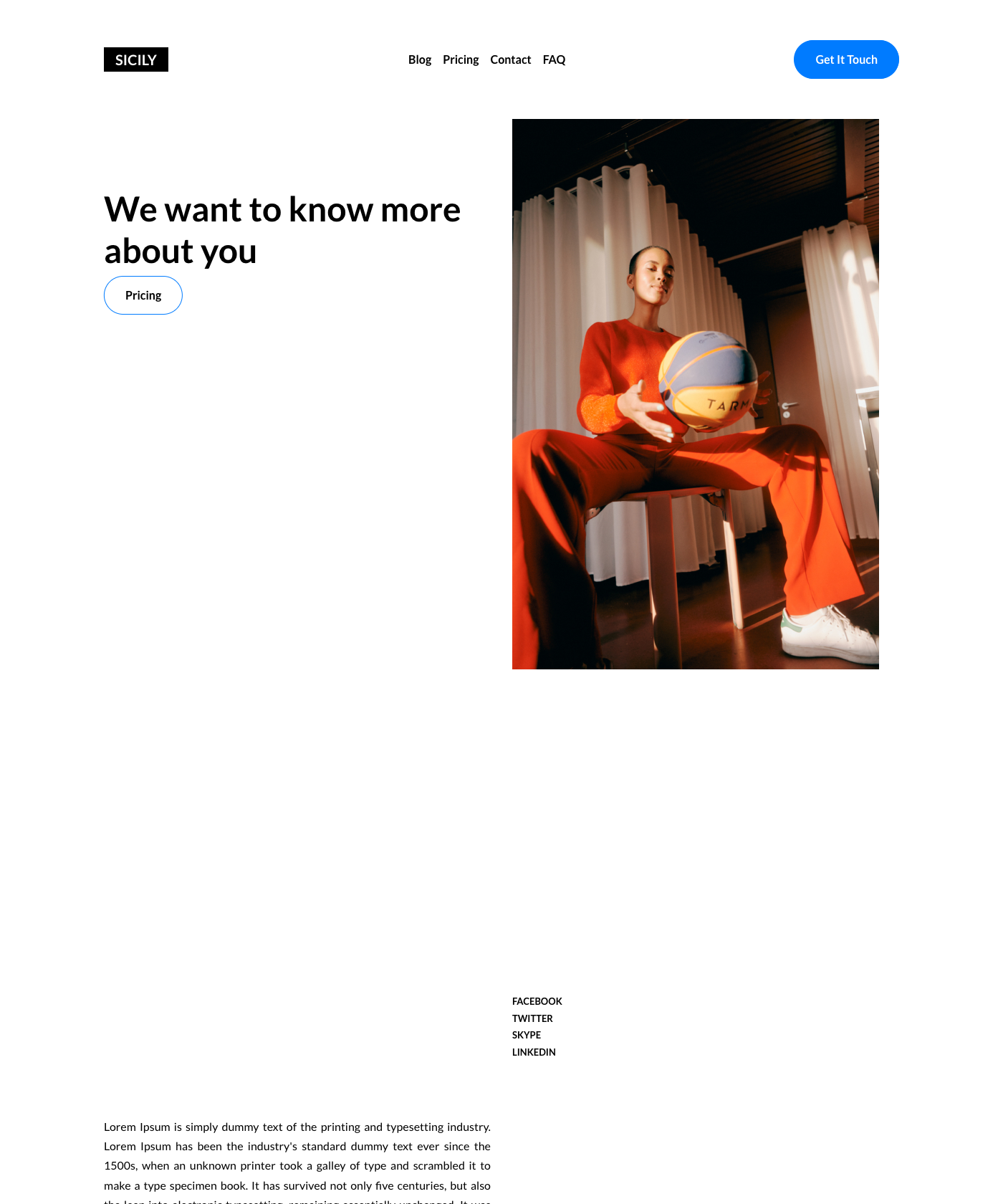 Screenshot of Sicily Hugo Theme