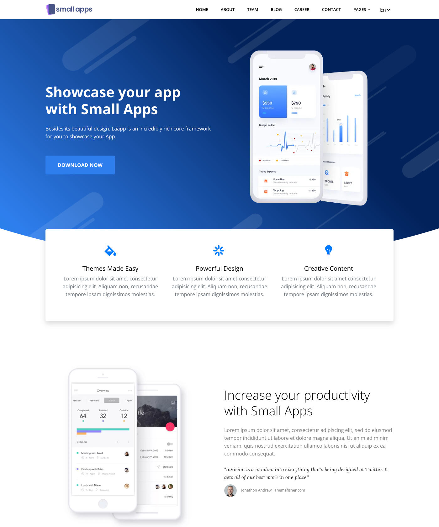 Screenshot of Small Apps Hugo