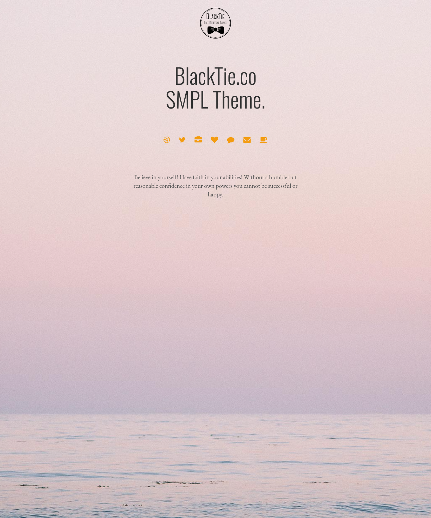 Screenshot of Hugo Smpl Theme