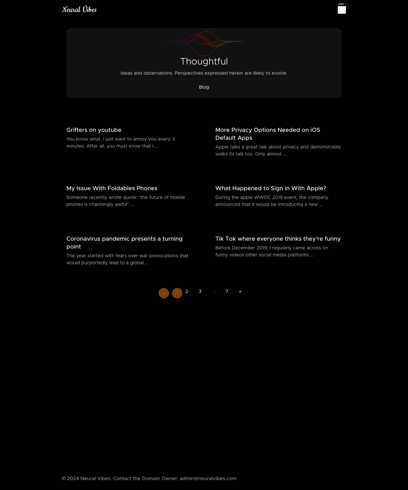 Screenshot of Hugo Swift Theme