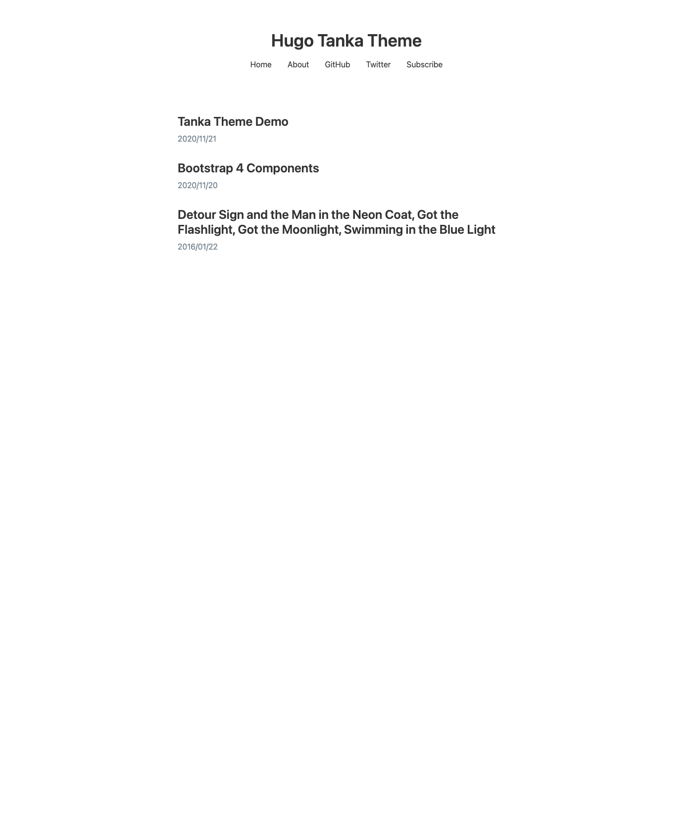 Screenshot of Hugo Tanka