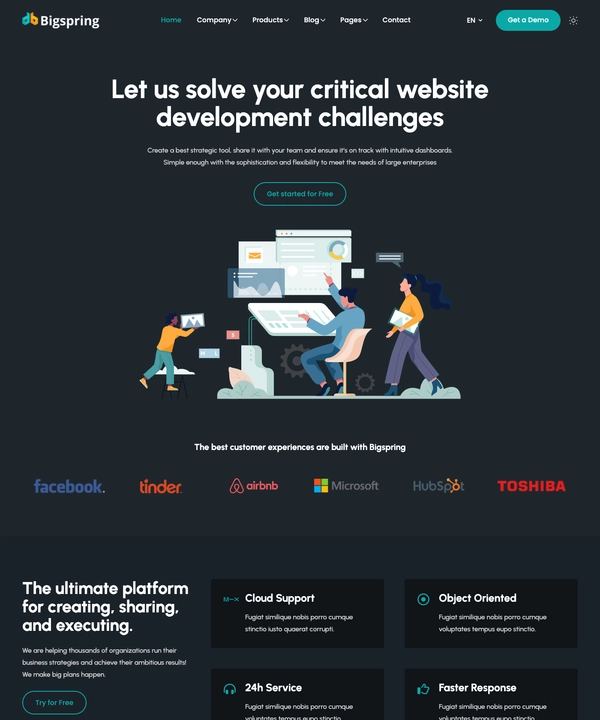 Screenshot of Bigspring Hugo