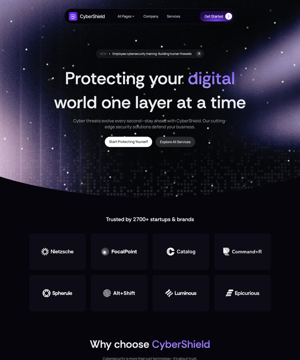 Screenshot of CyberShield