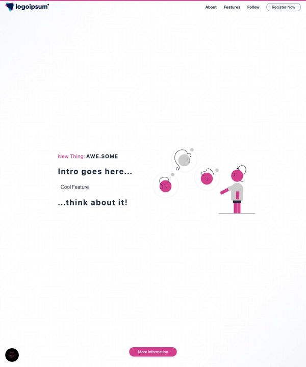 Screenshot of Hugo Landing Page