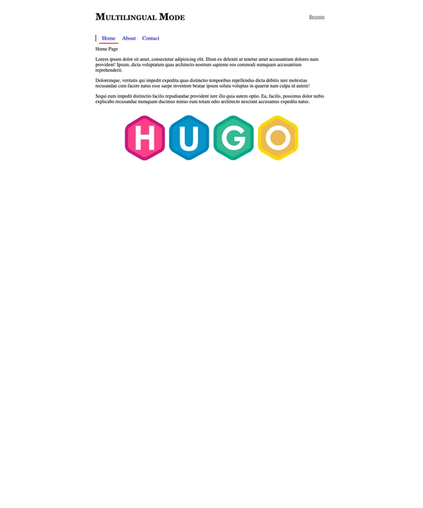 Screenshot of Hugo Multilingual Boilerplate