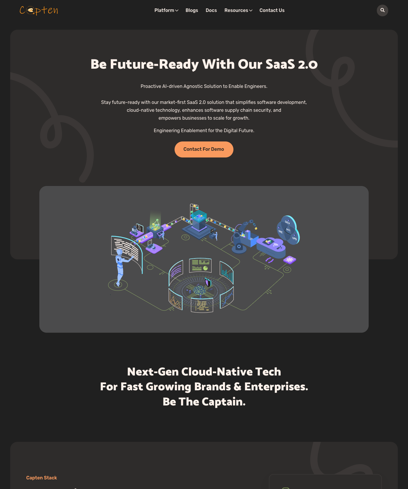 Screenshot of Website