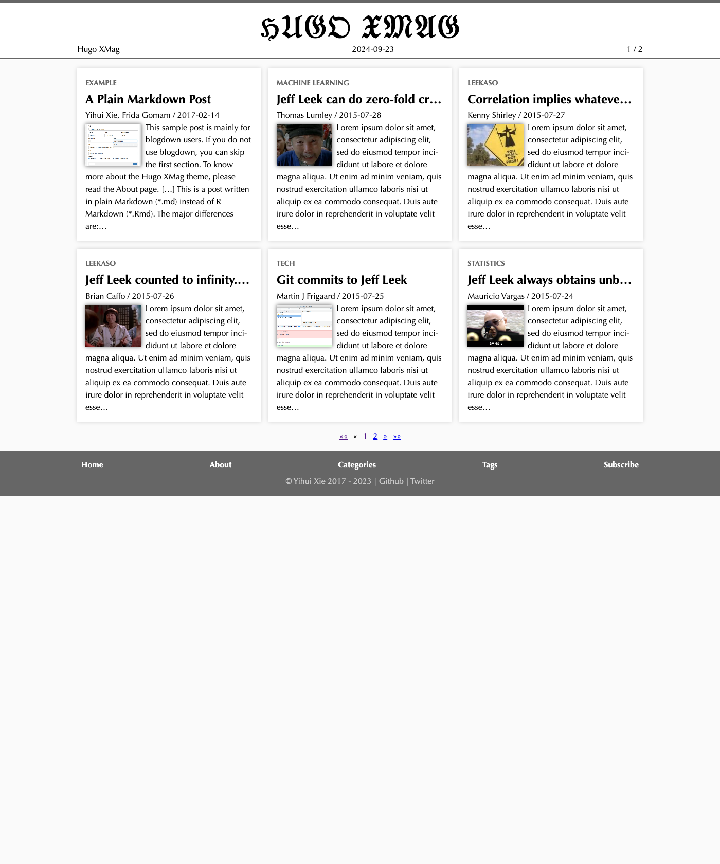 Screenshot of Hugo Xmag